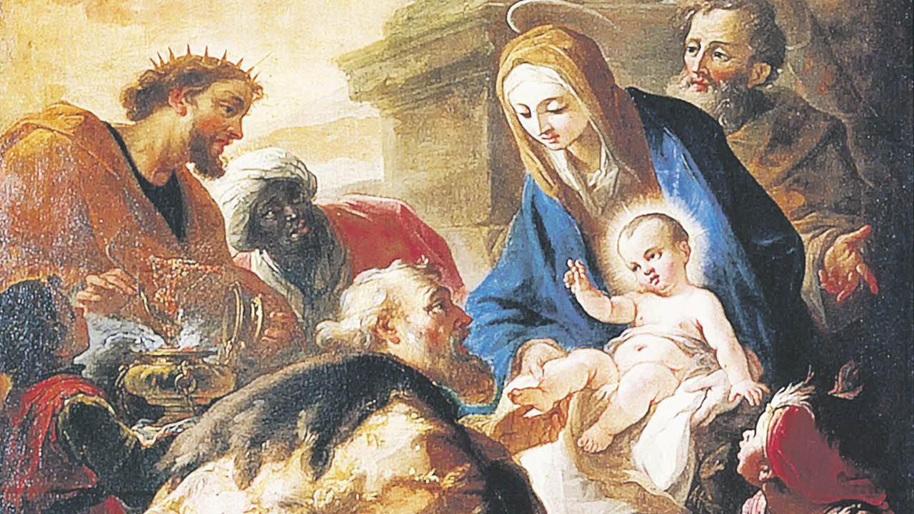 Anbetung der drei Könige - Madonna mit Jesuskind